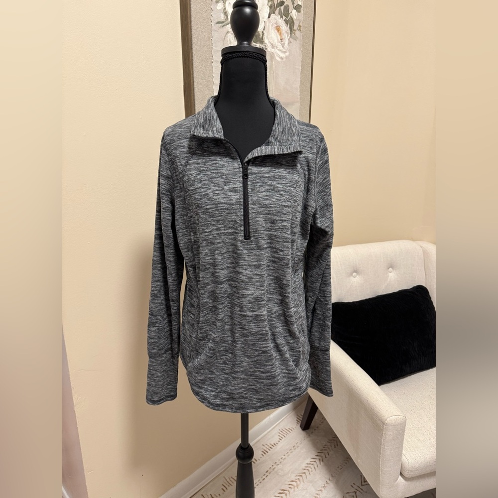 Gray Quarter-Zip Sweater